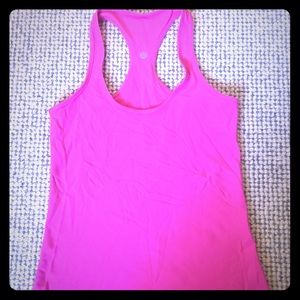 Lululemon size small pink tank top
